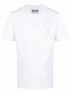 Star-patch T-shirt In Weiss