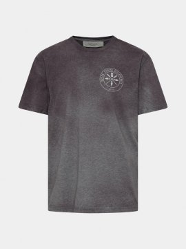 Purple Cotton T-shirt In Grey