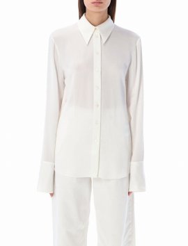 Deluxe Brand Buttoned Shirt In Ivory