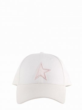Star Embroidered Baseball Hat In Papyrus/baby