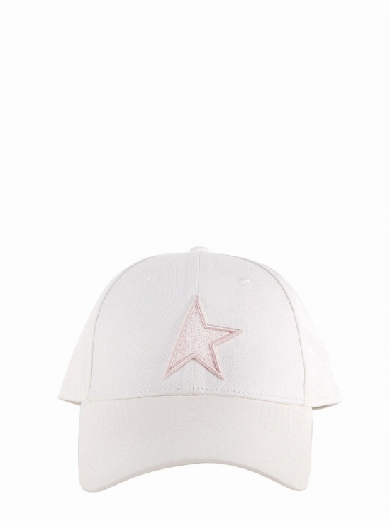 Star Embroidered Baseball Hat In Papyrus/baby