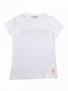 Crystal T-shirt In Bianco