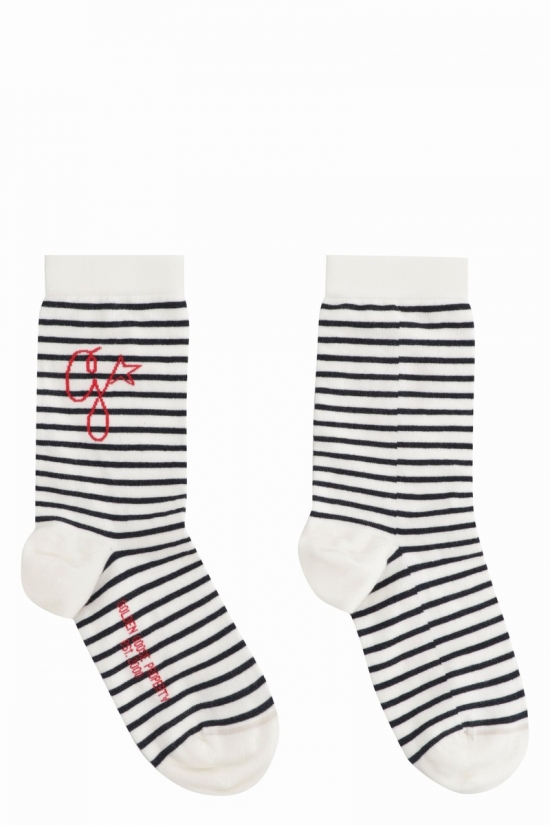 Logo Cotton Blend Socks In Multicolor