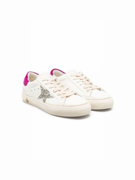 Kids' Star-patch Sneakers In White