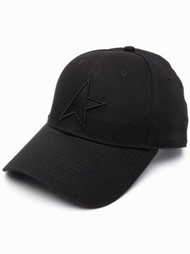 Cap With Logo Embroidery In Black