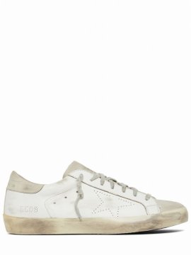 Super Star Leather Sneakers In White,ice