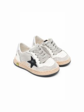 Babies' Ball Star Junior Lace-up Sneakers In White