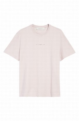 Regular Fit Graphic Tee In Pink