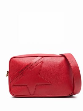 Mini Star Leather Crossbody Bag In Rot