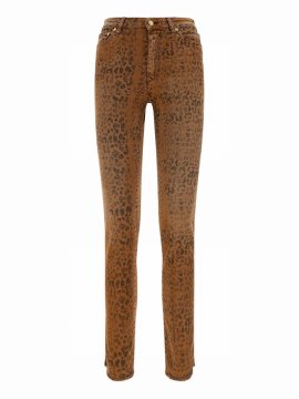 Golden Jeans In Leopard Tannin/black