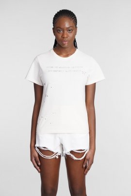 Doris T-shirt In Beige Cotton