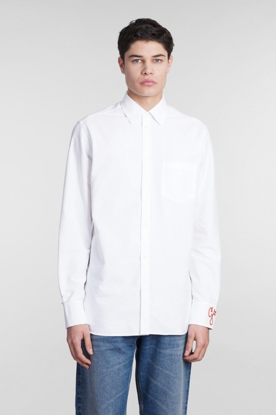 Alvise Shirt In White Cotton