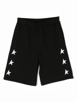 Kids' Logo-print Bermuda Shorts In Black