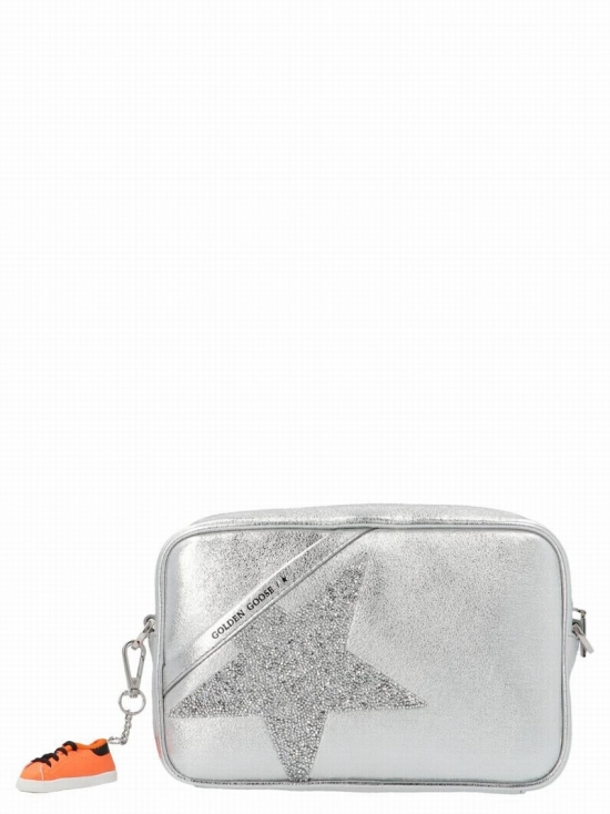 'star Bag' Crossbody Bag In Silver