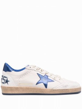 Ball Star Leather Sneakers In Blue