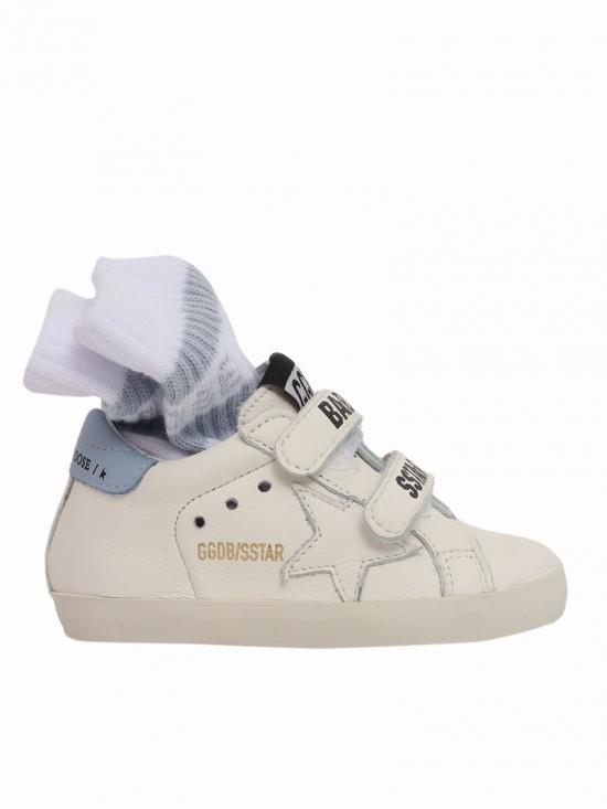 Kids' Baby Star Sneakers Set In White