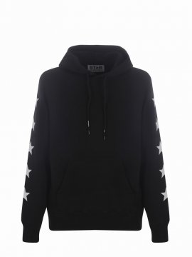 Hoodie In Cotton In Nero