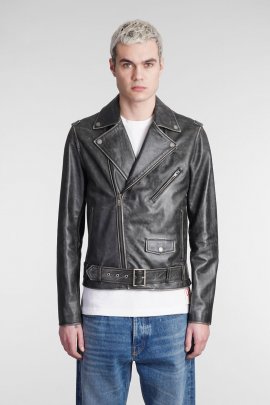 Leather Jacket In Black Leather