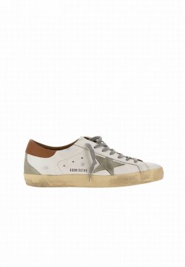 ''super Star Classic'' Leather Sneakers In White/ice/light Brown