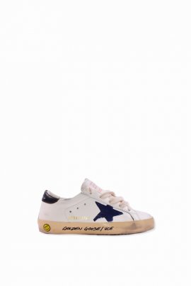 Kids' Leather Sneakers In White
