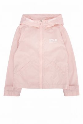 Logo-print Zip-up Hooded Jacket In Pink