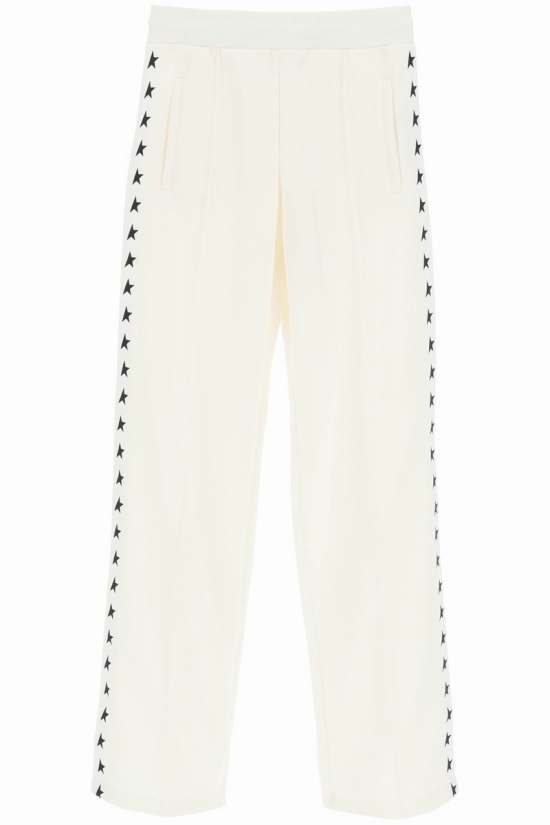 'dorotea' Track Pants With Star Bands In White