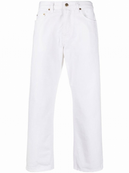 Jeans Woman Color White In Bianco