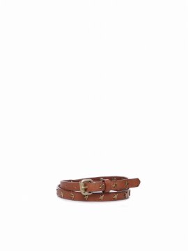 Leather Belt In Brown