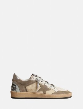 Sneakers In Beige/taupe/silver