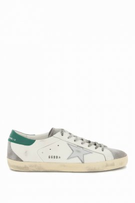 Super-star Sneakers In White Grey Silver Green (white)