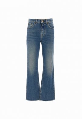 New Cropped Flare Jeans In Blue