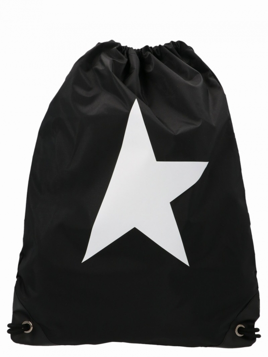 'drawstring Star' Backpack In Black