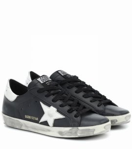 Superstar L27 Leather Trainers In Blk/white
