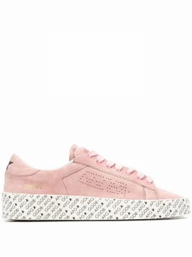 Printed Sole Sneakers In Pink