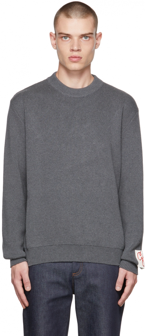 Gray Rib Sweater