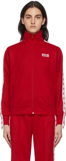 Red Denise Star Zip-Up Sweatshirt