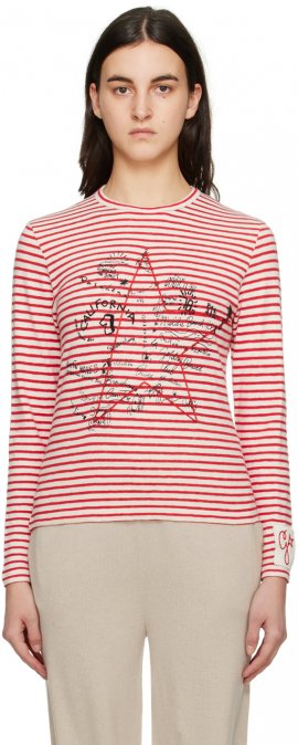 Red Striped Long Sleeve T-Shirt