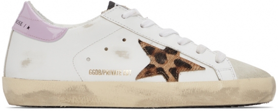 SSENSE Exclusive White & Pink Super-Star Classic Sneakers
