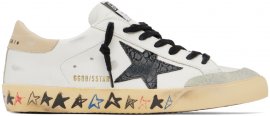 White & Beige Super-Star Penstar Sneakers
