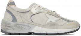 White & Gray Running Dad Low-Top Sneakers