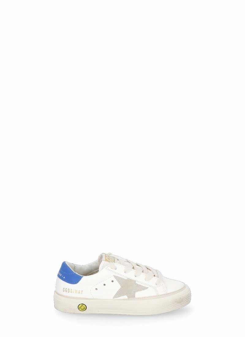 Kids' May Sneakers In Cream/ivory/blue